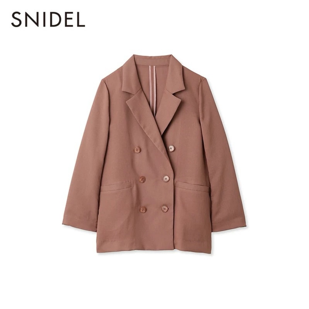 Women's Double-Breasted Tan Blazer